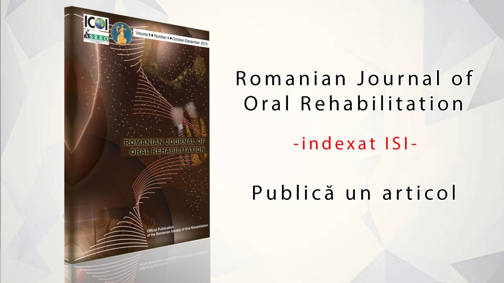 Romanian Journal of Oral Rehabilitation